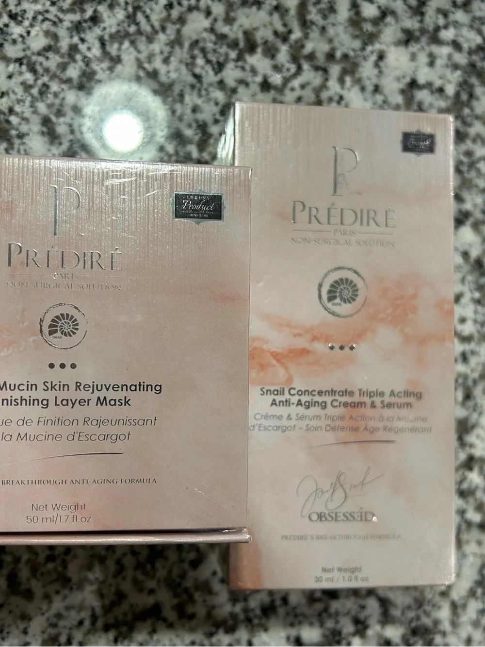 Prédiré Pink Snail Mucin Rejuvenating Mask & Anti-Aging Cream Set